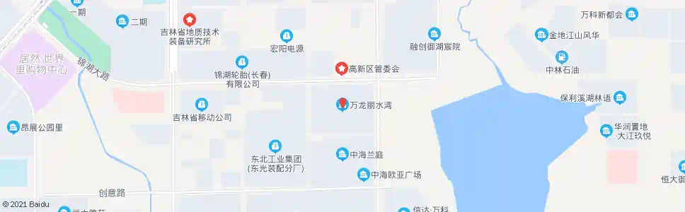 长春万龙丽水湾_公交站地图_长春公交_妙搜公交查询2024