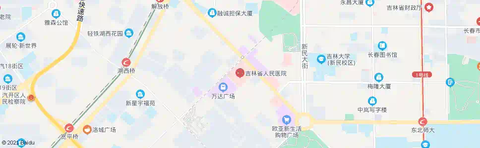 长春红旗街(省医院)_公交站地图_长春公交_妙搜公交查询2024