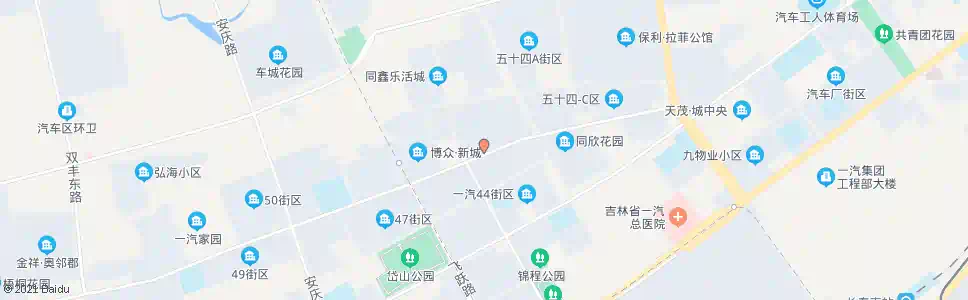 长春一汽五十六街区_公交站地图_长春公交_妙搜公交查询2024