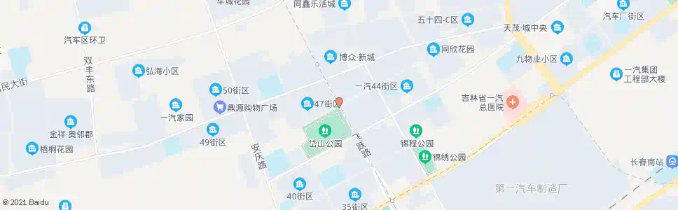 长春飞跃路(杨柳大街)_公交站地图_长春公交_妙搜公交查询2024