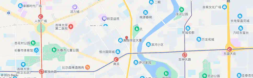 长春二道街(东)_公交站地图_长春公交_妙搜公交查询2024