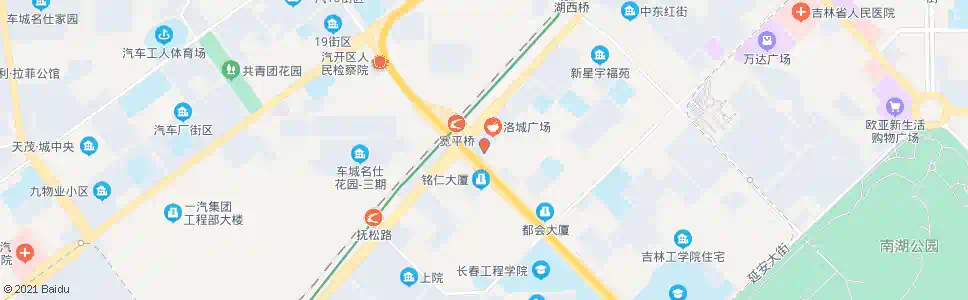 长春宽平大桥(开运街)_公交站地图_长春公交_妙搜公交查询2024