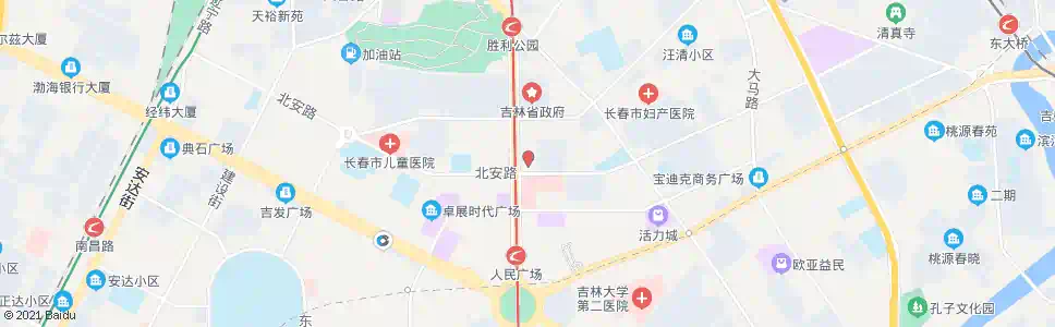 长春北安路_公交站地图_长春公交_妙搜公交查询2024