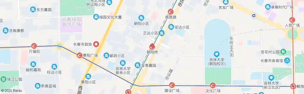 长春朝阳桥(翔运街)_公交站地图_长春公交_妙搜公交查询2024