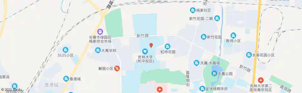 长春吉大和平校区_公交站地图_长春公交_妙搜公交查询2024