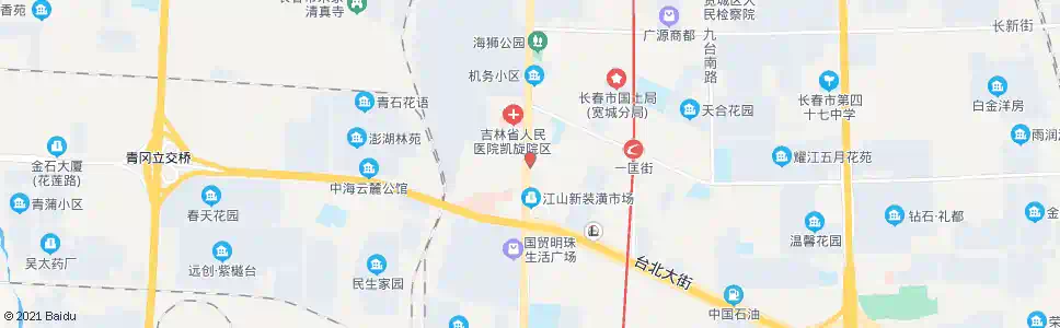 长春一心街_公交站地图_长春公交_妙搜公交查询2024