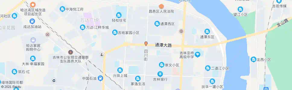 吉林通潭大路(四川街)_公交站地图_吉林公交_妙搜公交查询2024