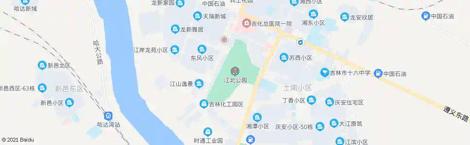 吉林江北公园_公交站地图_吉林公交_妙搜公交查询2024