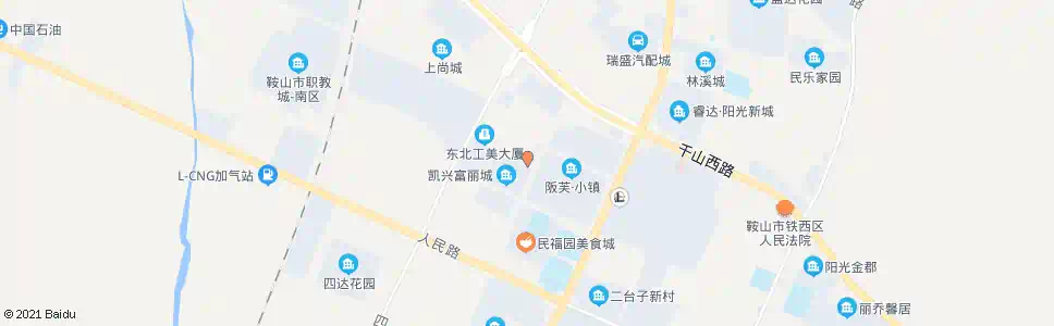 鞍山通达路_公交站地图_鞍山公交_妙搜公交查询2024