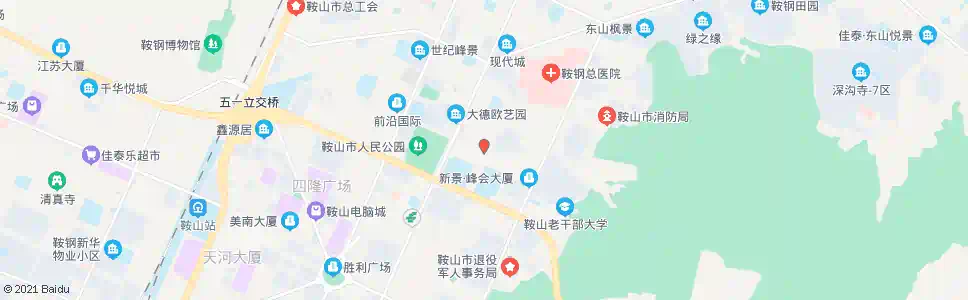 鞍山新华街口_公交站地图_鞍山公交_妙搜公交查询2024