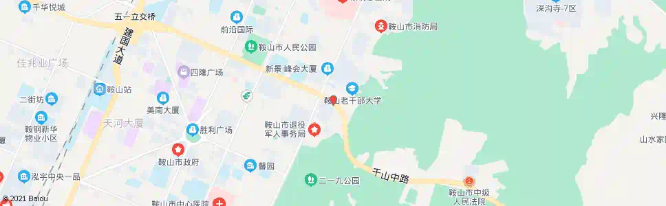 鞍山烟草公司_公交站地图_鞍山公交_妙搜公交查询2024