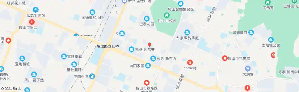 鞍山博格园_公交站地图_鞍山公交_妙搜公交查询2024