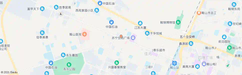 鞍山特区委_公交站地图_鞍山公交_妙搜公交查询2024