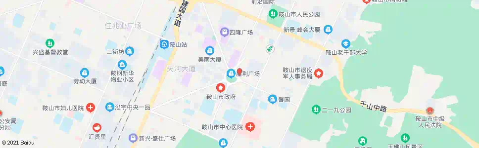 鞍山站前(文化街)_公交站地图_鞍山公交_妙搜公交查询2024