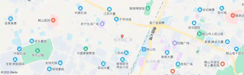 鞍山铁西广场_公交站地图_鞍山公交_妙搜公交查询2024