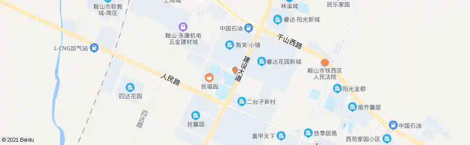 鞍山利民街_公交站地图_鞍山公交_妙搜公交查询2024