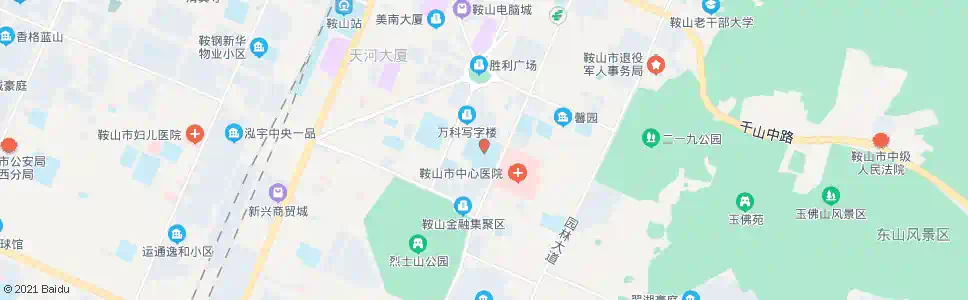 鞍山新元中学_公交站地图_鞍山公交_妙搜公交查询2024