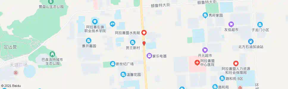 阿拉善附小_公交站地图_阿拉善公交_妙搜公交查询2024