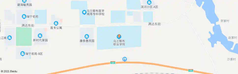 乌兰察布职院西校区_公交站地图_乌兰察布公交_妙搜公交查询2024