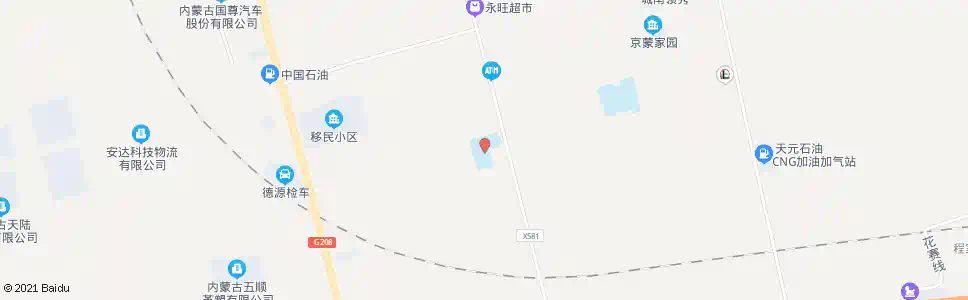 乌兰察布平地泉镇中心学校_公交站地图_乌兰察布公交_妙搜公交查询2024