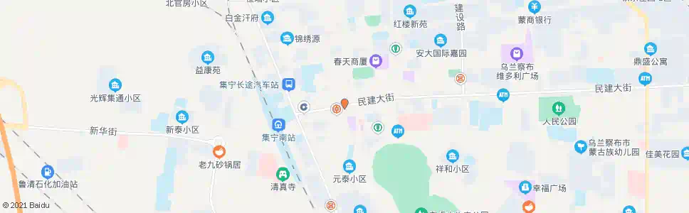 乌兰察布乌兰小学_公交站地图_乌兰察布公交_妙搜公交查询2024