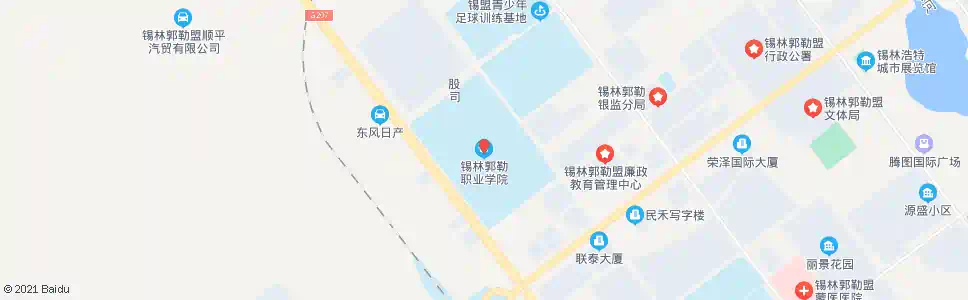 锡林郭勒盟职业学院_公交站地图_锡林郭勒公交_妙搜公交查询2024