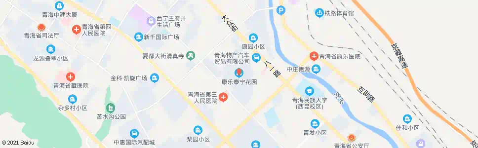 西宁泰宁花园_公交站地图_西宁公交_妙搜公交查询2024