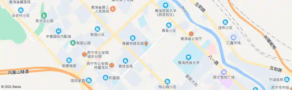 西宁青藏铁路学校(博文路)_公交站地图_西宁公交_妙搜公交查询2024