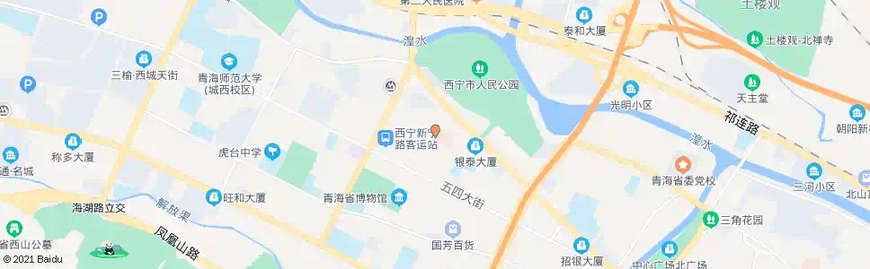 西宁交通巷南口中_公交站地图_西宁公交_妙搜公交查询2024