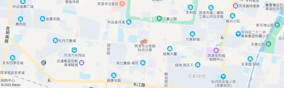 菏泽牡丹区公安局_公交站地图_菏泽公交_妙搜公交查询2024