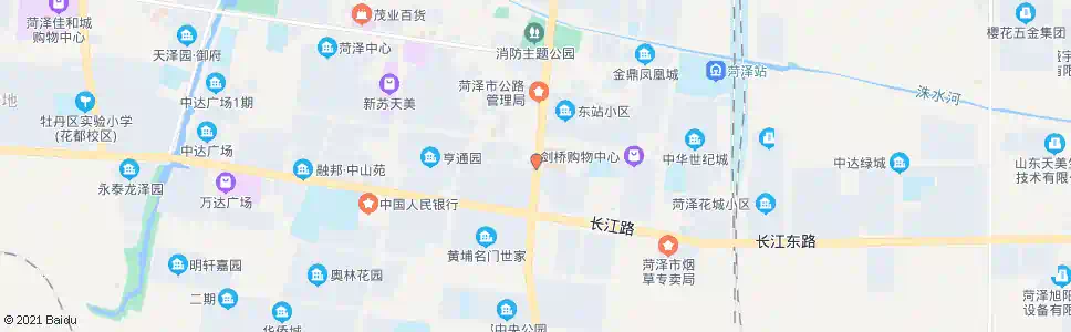 菏泽开发区中心医院_公交站地图_菏泽公交_妙搜公交查询2024