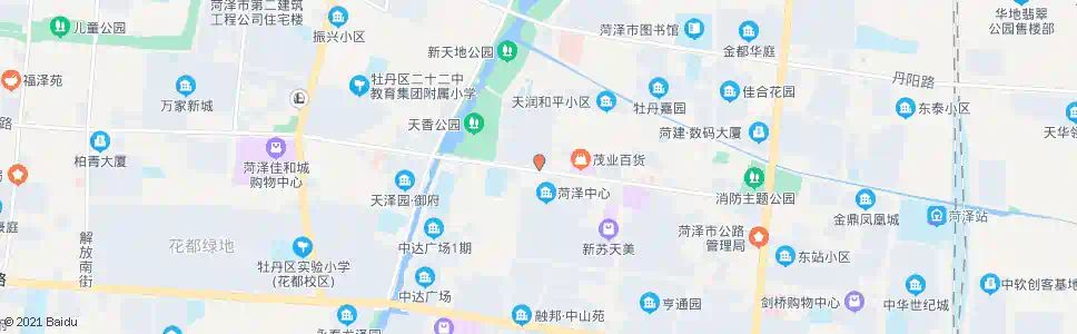 菏泽市政府(南门)_公交站地图_菏泽公交_妙搜公交查询2024