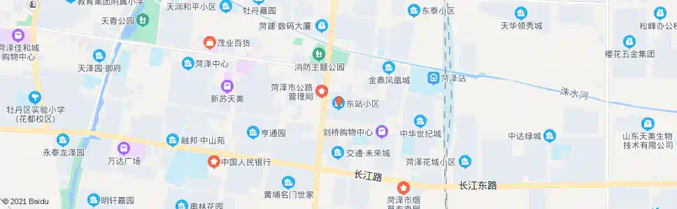 菏泽东站小区_公交站地图_菏泽公交_妙搜公交查询2024