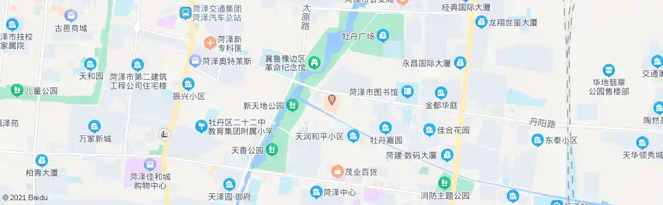 菏泽市中医院(丹阳路)_公交站地图_菏泽公交_妙搜公交查询2024