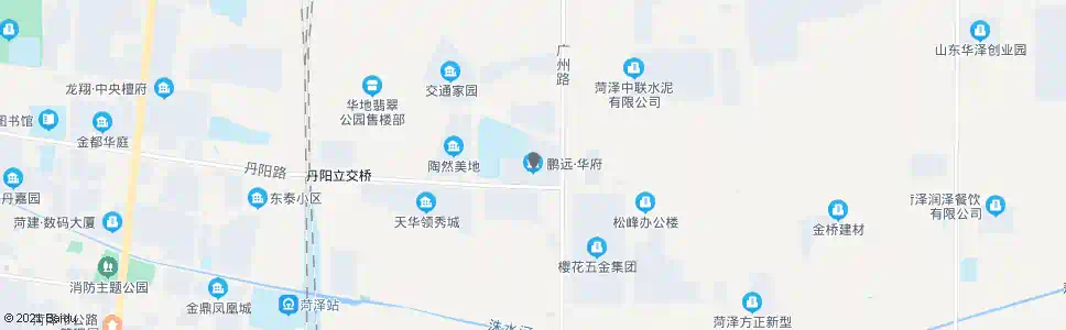 菏泽鹏远华府_公交站地图_菏泽公交_妙搜公交查询2024