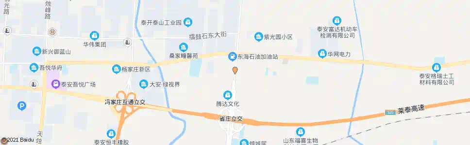 泰安省庄中心街_公交站地图_泰安公交_妙搜公交查询2024