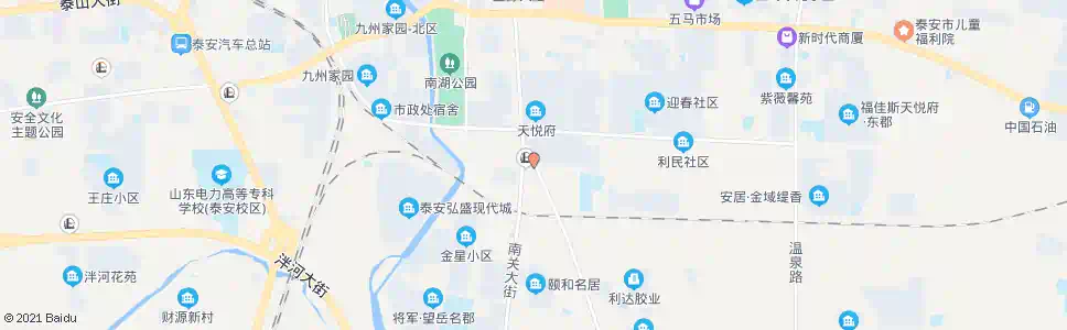 泰安南关加油站_公交站地图_泰安公交_妙搜公交查询2024