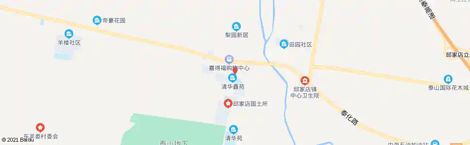 泰安邱家店中心小学_公交站地图_泰安公交_妙搜公交查询2024