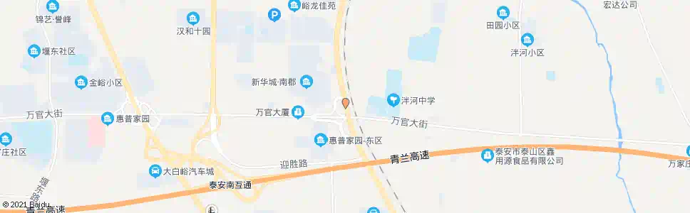 泰安惠普家园_公交站地图_泰安公交_妙搜公交查询2024