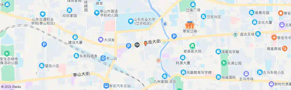 泰安齐鲁银行_公交站地图_泰安公交_妙搜公交查询2024