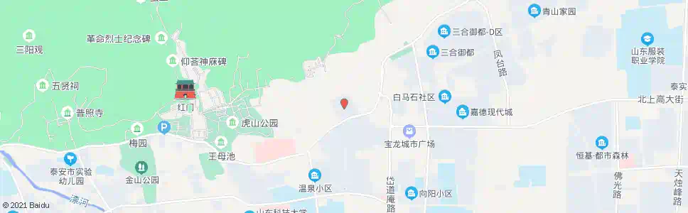 泰安东岳山庄_公交站地图_泰安公交_妙搜公交查询2024