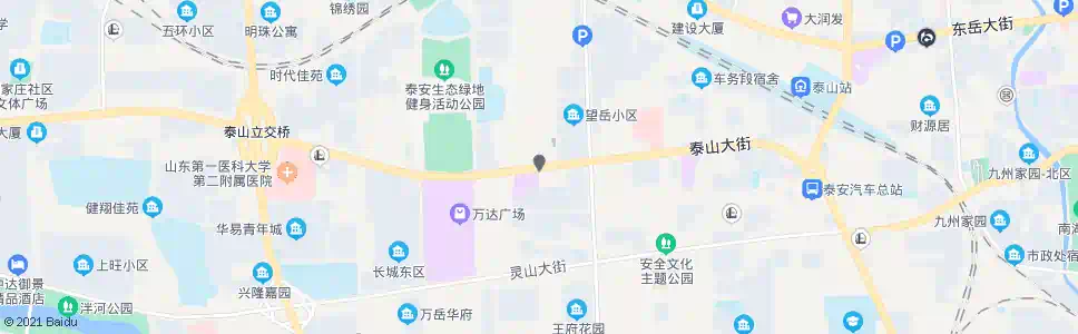 泰安七里小区(淘你欢购物广场)_公交站地图_泰安公交_妙搜公交查询2024