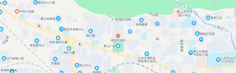 泰安市委市政府(市政广场)_公交站地图_泰安公交_妙搜公交查询2024