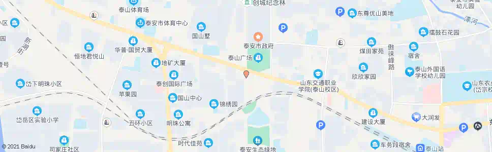 泰安泰山广场西站(路西)_公交站地图_泰安公交_妙搜公交查询2024