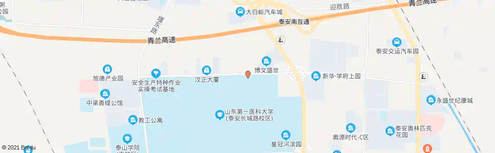 泰安医学院北门_公交站地图_泰安公交_妙搜公交查询2024