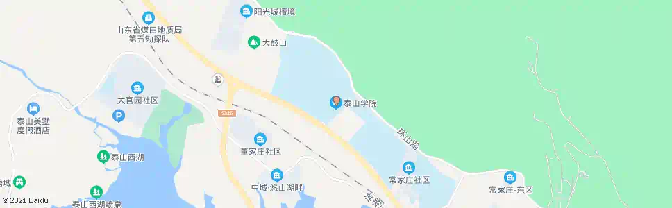 泰安泰山医学院(西校)_公交站地图_泰安公交_妙搜公交查询2024