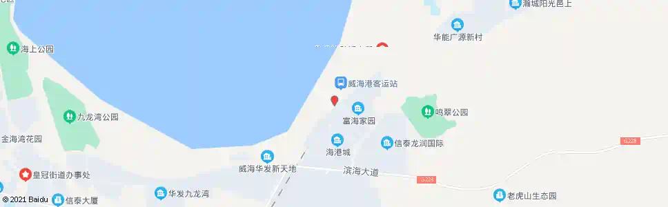 威海威海港候船厅(沟北村)_公交站地图_威海公交_妙搜公交查询2024