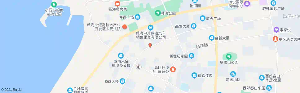 威海青青小城_公交站地图_威海公交_妙搜公交查询2024