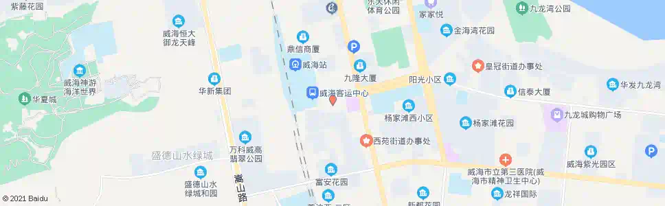 威海富城大厦_公交站地图_威海公交_妙搜公交查询2024