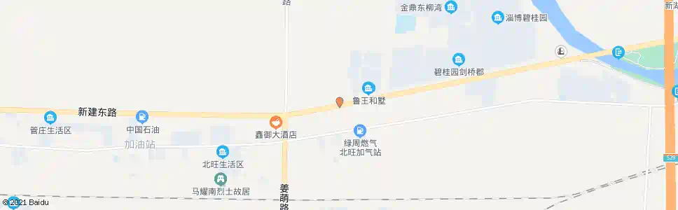 淄博姜萌路口_公交站地图_淄博公交_妙搜公交查询2024